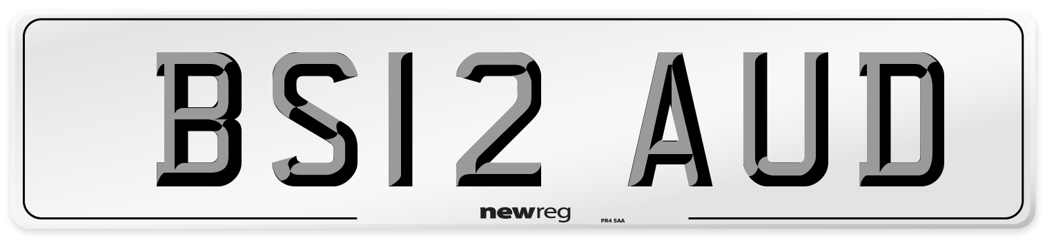 BS12 AUD Number Plate from New Reg